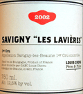 サヴィニレボーヌ・レ・ラヴィエール　2002ドメ−ヌ・ルイ・シュニュ